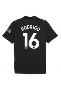 Manchester City Rodri Hernandez #16 Jalkapallovaatteet Vieraspaita 2025-26 Lyhythihainen